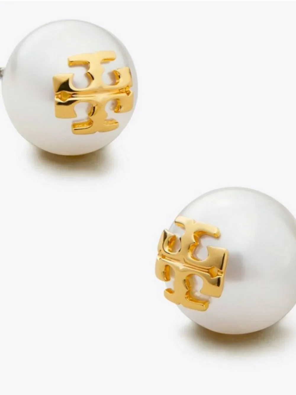 Tory Burch classic Pearl Stud Earrings